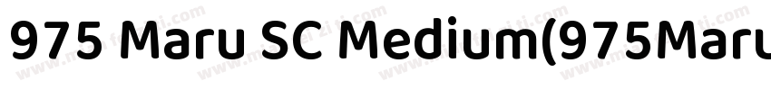 975 Maru SC Medium(975MaruSC Medium字体转换